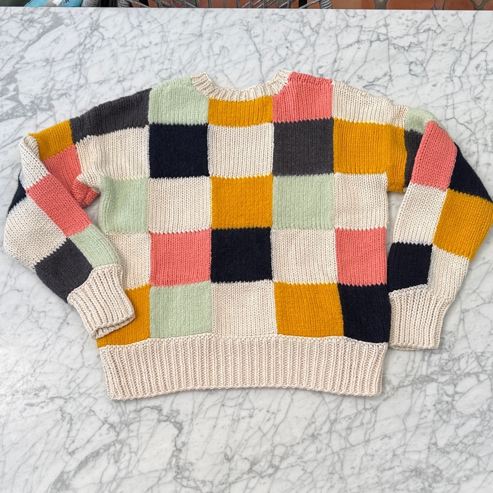 Tory Burch Patchwork Knitted Juper Patchwork Wool… - image 4